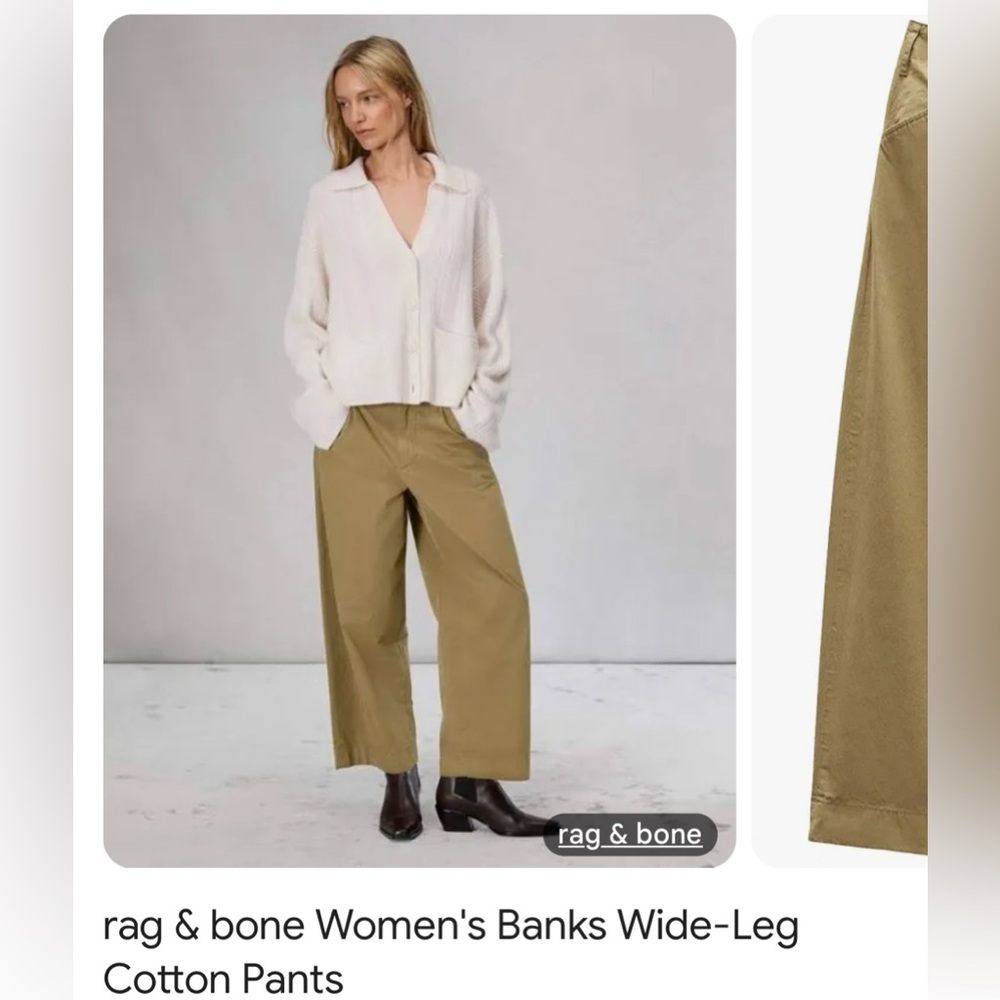 Rag & bone wide leg pant